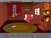 Gloomy Room Escape game scene, searching for objects and hints, playing free online escape game
