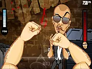 The Brawl Mr. Worldwide celebrity boxing game, screenshot of the online fight on PlayArcadeHub.