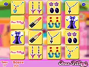 Girls Cosmetics Matching free online memory game flip cards makeup puzzle