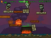 Zombies For Soup free online puzzle game chop heads physics