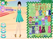 Play Summer Seaside Girl Dress Up Free Online, styling a girl in a swimsuit and beach clothes for a seaside day on PlayArcadeHub