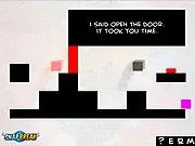 Pretentious Game 3 screenshot showing a blue block character and pink block character on a platform