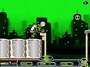 Ben10 Drive free online game; Play Ben10 obstacle driving challenge; collect Ben10 gadgets online