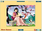 Princess Mulan Jigsaw Puzzle game online - Solve the free picture puzzle with Mulan on PlayArcadeHub.
