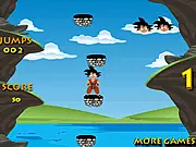 Play Goku Jumping free online arcade game. Help Goku jump onto rock platforms to reach a greater height and achieve the high score.
