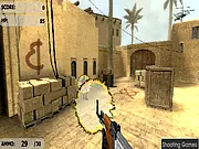Counter Strike De Dust free online game, practice AK47 shooting, FPS target training game