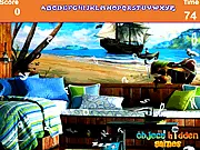 Pirate Captain Room Hidden Alphabets free online game finding letters in a nautical scene