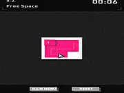 HUEBRIX online puzzle game screenshot showing a colorful grid with numbered blocks and pathways, challenging logic and spatial skills, play free on PlayArcadeHub