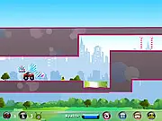 Tiny Car Driving free online arcade game screenshot with a small car on a challenging track