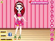 Cute Chibi Couple Dress Up free online game, help Sophie choose a dress, hair and accessories for her date