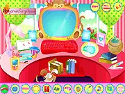 Play My Computer Decoration free online game; decorating computer with stickers and wallpapers; free tech customization game