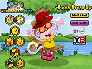 Boots Dressup free online game featuring Dora the Explorer's monkey friend, Boots