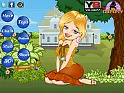 Smiling Beauty Dress Up free fashion game online