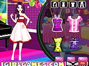 Birthday Party Makeup and Dressup free online game featuring a girl getting ready for a party