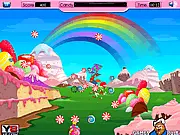 Candy Shoot game screenshot, colorful candies being targeted, player shooting special candies for bonus points, play free online arcade game