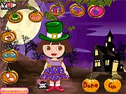 Dora Halloween dress-up game online free with costumes and masks