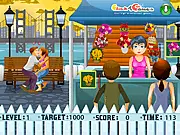 Valentines Blossoms free online flower bouquet shop game