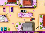 Cute Girl Parking free online game, help the girl park her car safely, collect flowers for points
