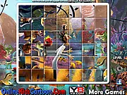 Cloudy With A Chance Of Meatballs 2 Spin Puzzle free online game featuring Flint Lockwood and Sam Sparks