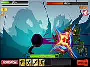 Arcane Weapon online fighting game screenshot showing a hero battling a demon or beast from the Netherworld