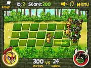 Spartans vs Goblins free online strategy game, classic board game inspired by Pawn Duel, puzzle game