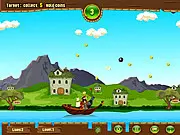 Play The Greedy Sailor free online adventure game, sailing and shooting game with pirate cannons on PlayArcadeHub