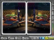 Screenshot of Planes Spot the Difference puzzle game showing two side-by-side images of an airplane with a few subtle differences to find