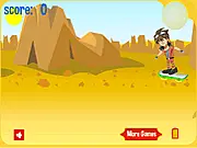 Bakugan Hoverboard Run Free Online Action Game Dan Kuso Obstacle Course PlayArcadeHub
