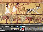 Mummy Revenge Hidden Objects free online game, puzzle, find all hidden objects, mummy drawing, search area