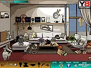 Sweet Home Hidden Objects game screenshot showing a detailed room scene with items to find