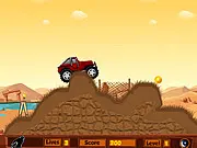 Desert Hawk 2 jeep off-road driving game, navigating rocky mountain terrain