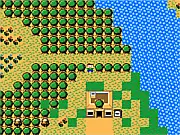 Screenshot of Letter for Mimi Adventure free online game showing the hero character jumping over a gap on a platforming level