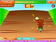 Beary's Bike Ride free online physics game where a bear collects cupcakes on a bike