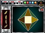 Twist N Fix game screenshot, a player rotating puzzle pieces to fit a shape, play free rotating puzzle game online