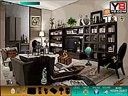 Beautiful Home Hidden Objects free online game screenshot showing a detailed living room