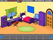 Play Siblings Room Escape free online puzzle game, searching for clues and objects in a locked room to find the key