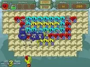 Skulls II game screenshot, colorful skulls on a board with a cannon for shoot-to-match gameplay, play free match 3 shooter puzzle