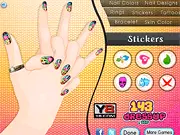 Awesome Nail Makeover fashion game free online on PlayArcadeHub