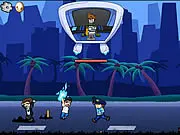 Free online action game Dr. Flammenwerfer's Revenge airship gameplay