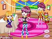 Colorful Girls Dinner Party free online dress up game on PlayArcadeHub, selecting a beautiful summer dress