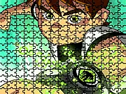 Play Ben 10 Nervous Puzzle free online, featuring an image of Ben Tennyson from the Ben 10 series to be solved on PlayArcadeHub.