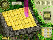 Screenshot of Aztec Gold Match 9 puzzle game showing numbered gold bars on a grid.