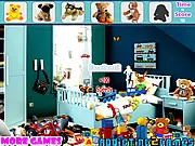 Plush Toy Hidden Objects free online game screenshot, finding a teddy bear