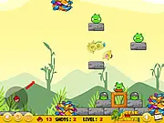 Play Angry Birds Special Cannon free online, physics puzzle game, launch angry birds to hit green pigs, candy special edition