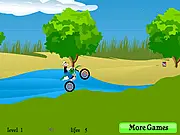 Popeye Motocross free online bike racing game featuring the classic cartoon character