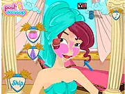Megara's Goddess Makeover free online game with facial beauty treatments and dress up