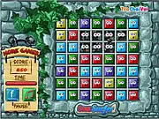 Screen capture of Another Brick in the Wall, showing colored bricks being matched in rows of three or more