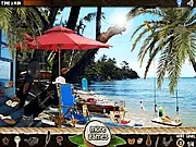 Play Tropical Island Hidden Objects game online, free beautiful hidden item game, find objects in a beach scene on PlayArcadeHub
