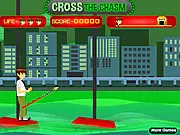 Ben 10 Cross the Chasm free online jumping game screenshot
