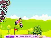 Dora Hurricane Ride free online bike game with Dora escaping a storm and collecting stars